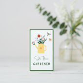 Tuinman service visitekaartje (Staand voorkant)