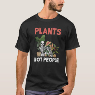 Tuinman Skelet Introvert Tuin Plant T-shirt