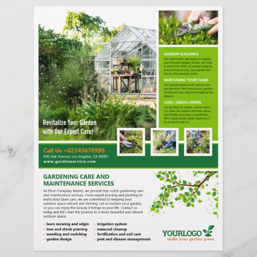 Tuinman, Tuincentrum, Lawn Care Flyer (Voorkant)