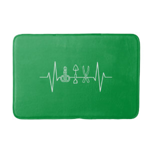 Tuinman - Tuingereedschap Heartbeat Gardener Gift Badmat