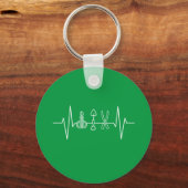 Tuinman - Tuingereedschap Heartbeat Gardener Gift Sleutelhanger (Voorkant)