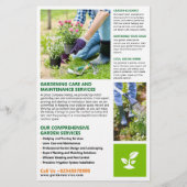 Tuinman, Tuinieren Diensten, Lawn Care DL Flyer (Achterkant)