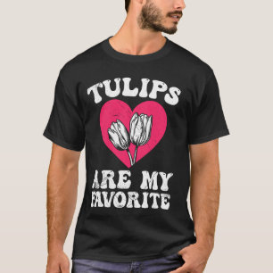 Tuinman TULPEN ZIJN MIJN FAVORIET Grappige Tulpen T-shirt