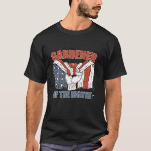 Tuinman van de Maand Tuinieren Waardering Patriott T-shirt
