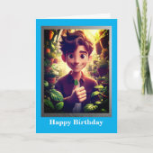 Tuinman Verjaardag Kaart, 5 "x 7" Gevouwen Kaart (Voorkant)