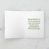 Tuinman Verjaardag Kaart, 5 "x 7" Gevouwen Kaart (Binnen)