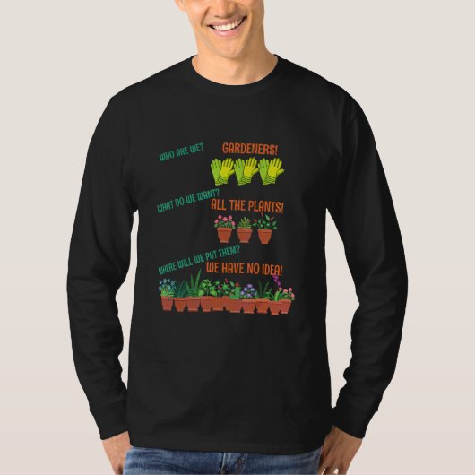 Tuinman voor plant t-shirt (Voorkant)