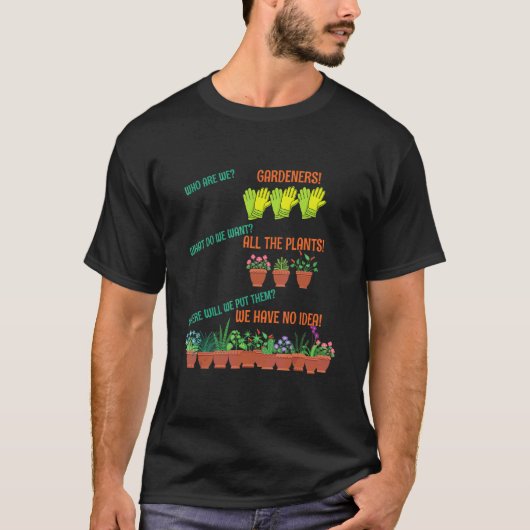 Tuinman voor plant t-shirt (Voorkant)
