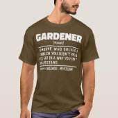 Tuinman Zelfstandig naamwoord Tuin Liefde Cool Tui T-shirt (Voorkant)