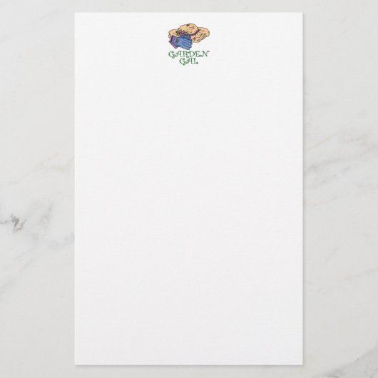 tuinmeisje briefpapier (Voorkant)