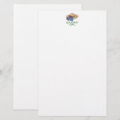 tuinmeisje briefpapier (Voorkant / Achterkant)