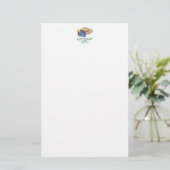 tuinmeisje briefpapier (Staand voorkant)