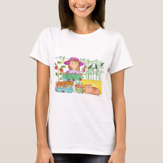 Tuinmeisje T-shirt (Voorkant)