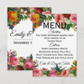 Tuinmenu uit de oude doos (volledig aanpasbaar) kaart (Voorkant / Achterkant)