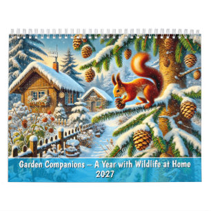 Tuinmetgezellen – Een jaar met wilde dieren thuis Kalender