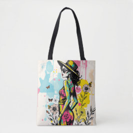 Tuinmode Kunst Dubbelzijdig Zonsondergang 🌺 Tote Bag
