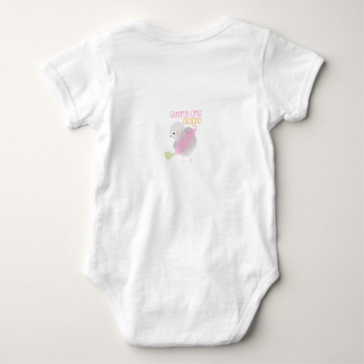 Tuinmuis baby bodysuit (Achterkant)