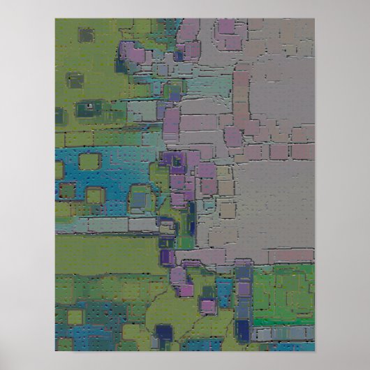 Tuinmuur, Abstract geometrisch Poster (Voorkant)