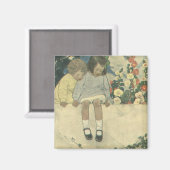 Tuinmuur Jessie Willcox Smith,  kinderen Magneet (Voorkant / Achterkant)