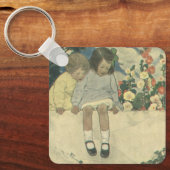 Tuinmuur Jessie Willcox Smith,  kinderen Sleutelhanger (Voorkant)