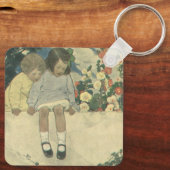 Tuinmuur Jessie Willcox Smith,  kinderen Sleutelhanger (Achterkant)