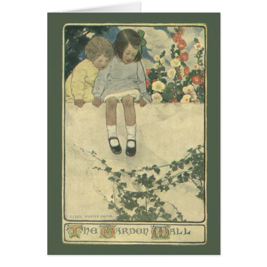 Tuinmuur Jessie Willcox Smith, Vintage Kinderen (Voorkant)