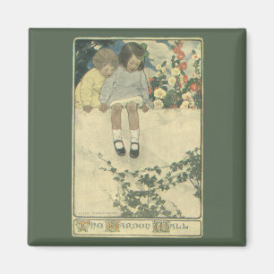 Tuinmuur Jessie Willcox Smith, Vintage Kinderen Magneet