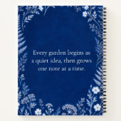 Tuinnotities Blauwe Botanische Notitieboek (Achterkant)