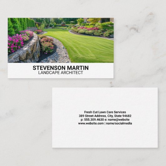 Tuinontwerp | Achtertuin Visitekaartje (Voorkant / Achterkant)