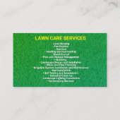 Tuinontwerp & Gazon Diensten | Verzorging Gazon Contactkaartje (Achterkant)