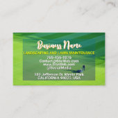 Tuinontwerp & Gazon Diensten | Verzorging Gazon Contactkaartje (Voorkant)