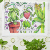 Tuinontwerp - keukenhanddoek (Gevouwen)