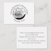 Tuinontwerp landschapsontwerp Hartelijk dank uw br Notitiekaartje (Voorkant / Achterkant)