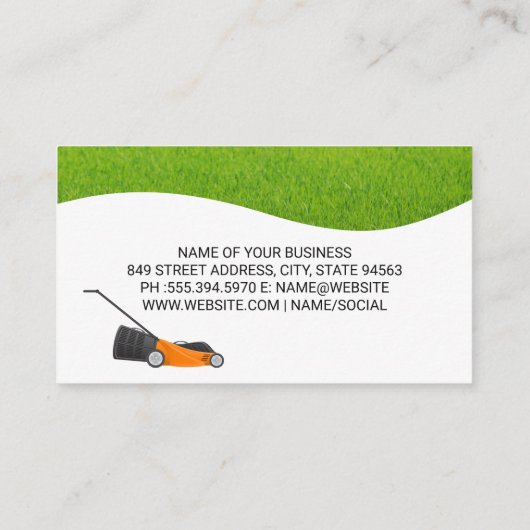 Tuinontwerp Logo | Home | Gazon Visitekaartje (Achterkant)