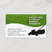 Tuinontwerp pictogrammen | Gras Visitekaartje (Achterkant)