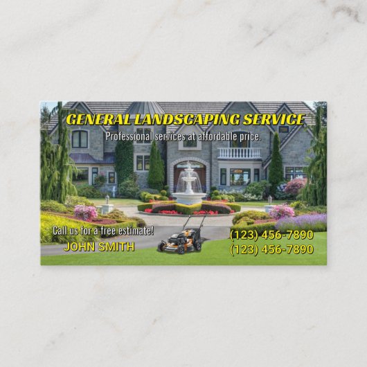 Tuinontwerp Visitekaartjes (Voorkant)