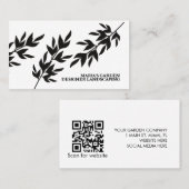 Tuinontwerper takken visitekaartje (Voorkant / Achterkant)