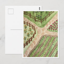 Tuinpaadjes ansichtkaart briefkaart