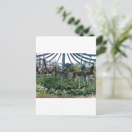 tuinpaard briefkaart (Staand voorkant)