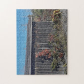 Tuinpad aan de rand van thuis legpuzzel (Verticaal)