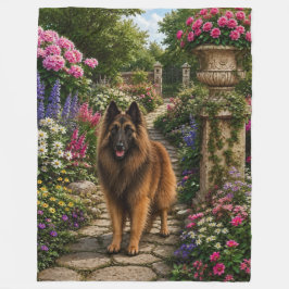 Tuinpad, Belgische Tervuren Fleece Deken