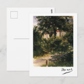 Tuinpad in Rueil door Édouard Manet Briefkaart (Voorkant / Achterkant)