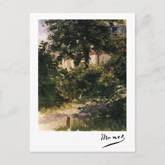 Tuinpad in Rueil door Édouard Manet Briefkaart (Voorkant)