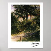 Tuinpad in Rueil door Édouard Manet Poster (Voorkant)