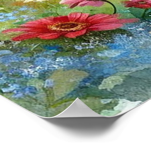 Tuinpad Landschap 2 Poster (Hoek)