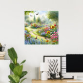 Tuinpad Landschap 5 Poster (Thuiskantoor)