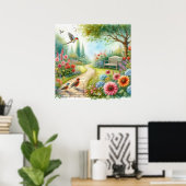 Tuinpad Landschap 7 Poster (Thuiskantoor)