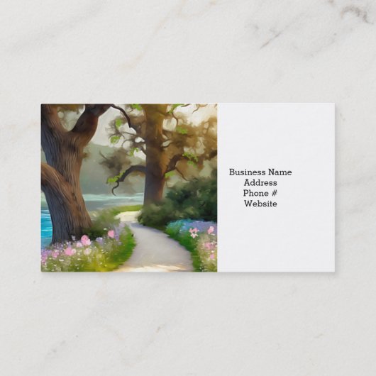 Tuinpad Landschapsontwerp Visitekaartje (Achterkant)