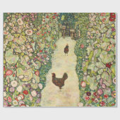 Tuinpad met kippen door Gustav Klimt Cadeaupapier (Vlak)