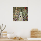 Tuinpad met kippen door Gustav Klimt Poster (Keuken)